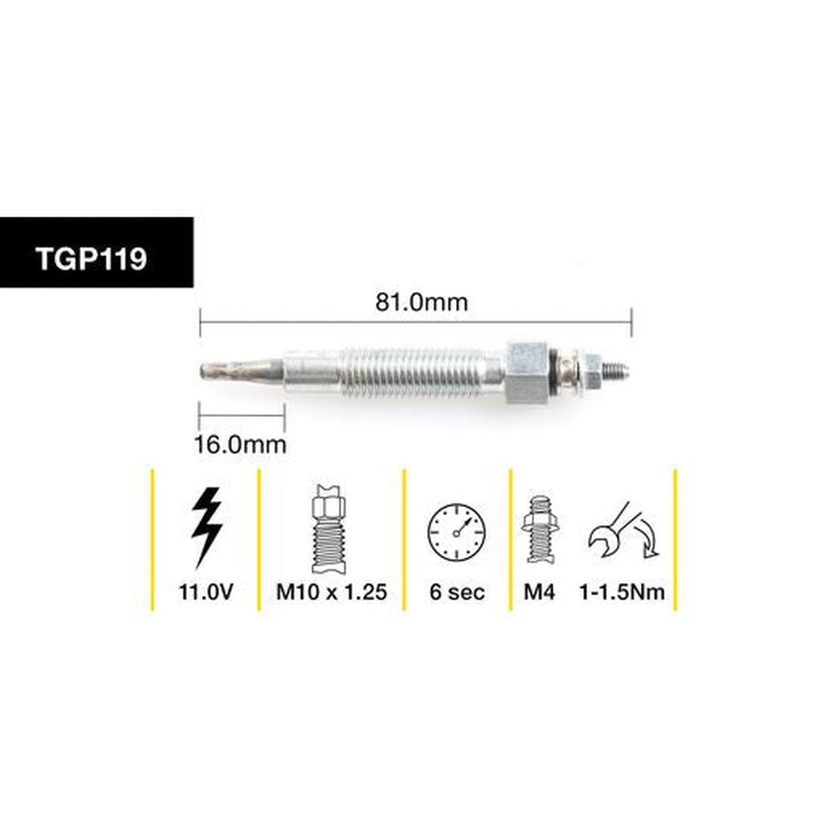 Tridon Glow Plug TGP119