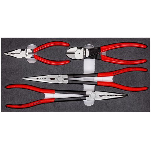 Knipex Mixed Plier 4-Piece Set W/Foam Tray 002001V16