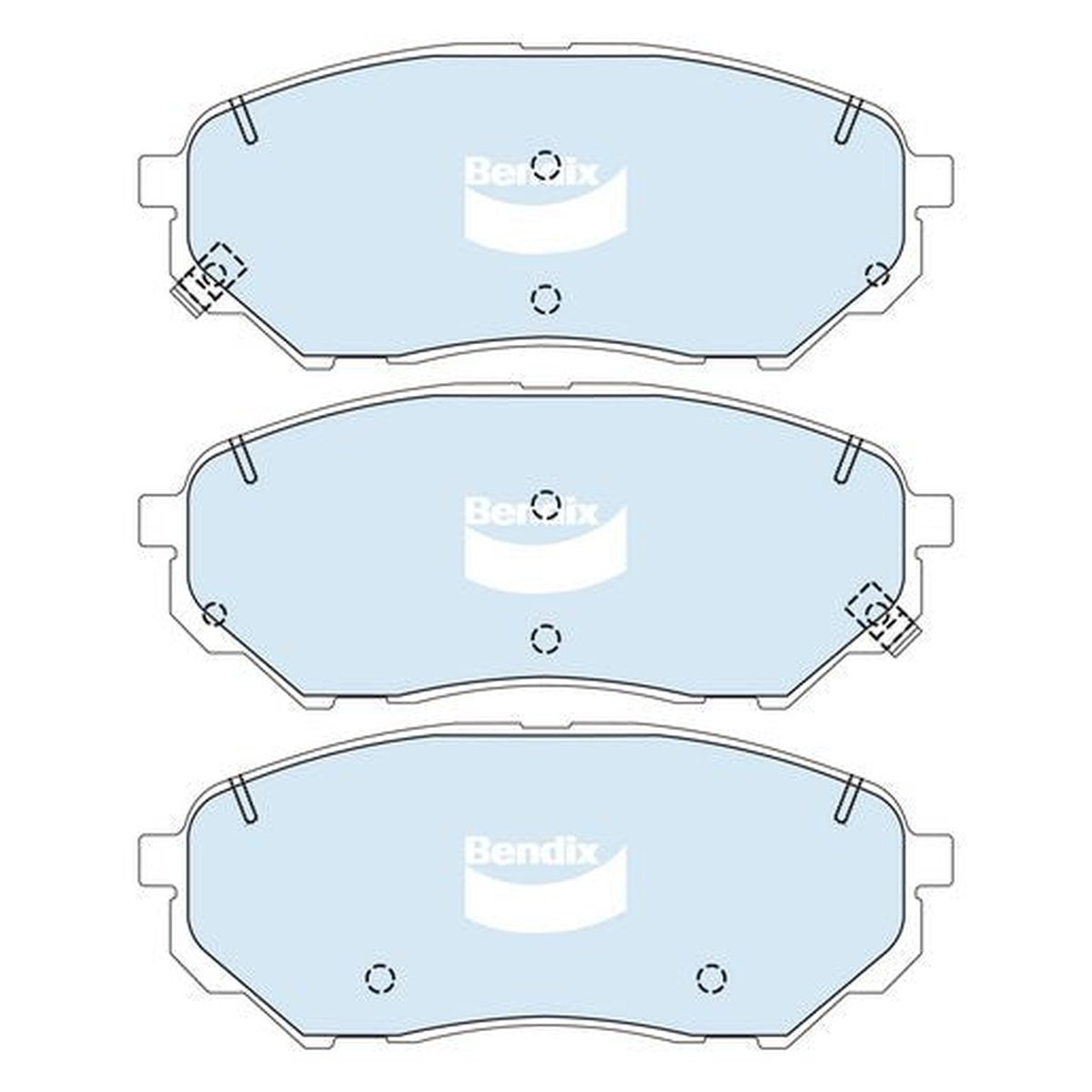 Bendix 4x4 Brake Pad Set Front DB2446 -4WD