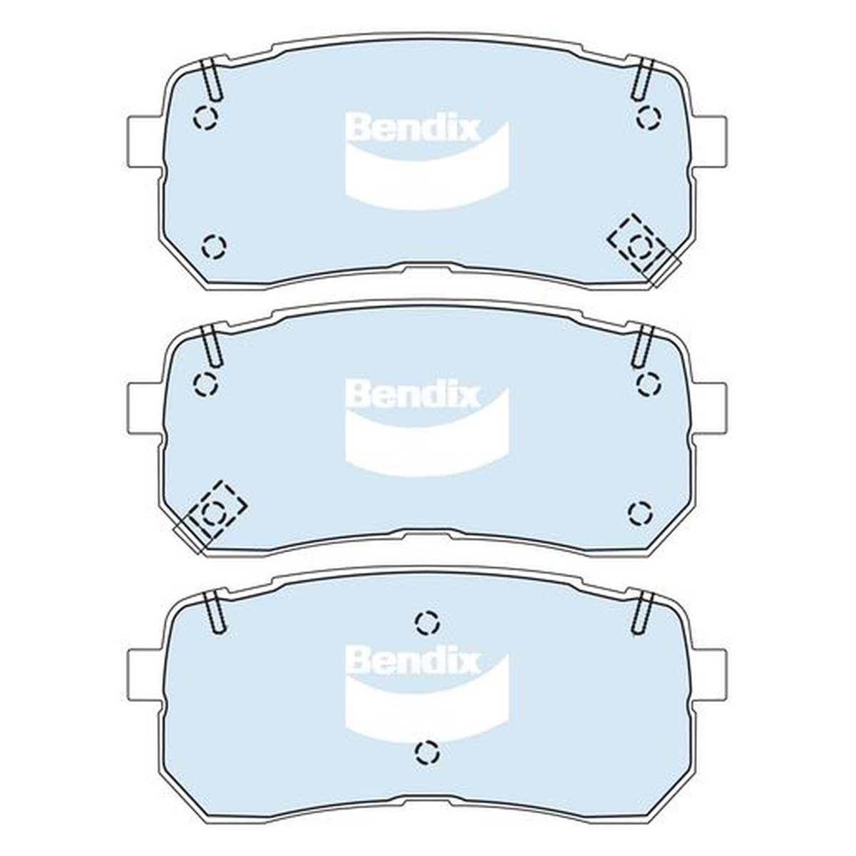 Bendix Heavy Duty Brake Pad Set Rear DB2447 HD