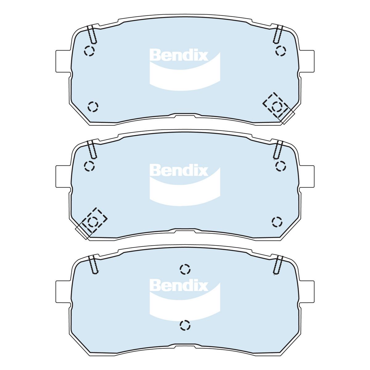 Bendix Heavy Duty Brake Pad Set Rear DB2447 HD