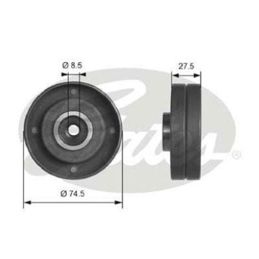 Gates Powergrip Tensioner Pulley T41174