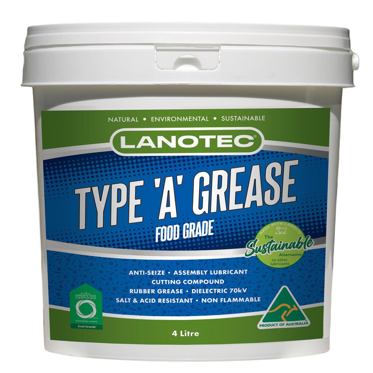 Lanotec Type A Grease 4L GS-0004