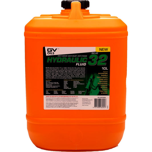 GV Oils Hydraulic Fluid Iso 32 10L GVHYD32010