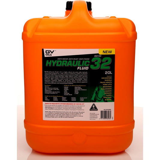 GV Oils Hydraulic Fluid Iso 32 20L GVHYD32020