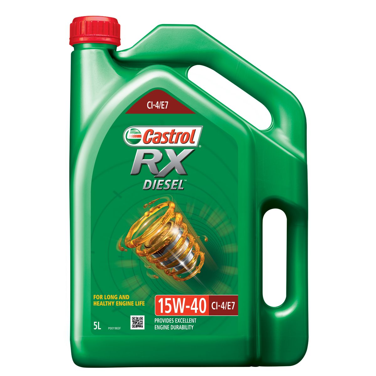 Castrol RX Diesel 15W-40 CI-4/E7 Engine Oil 5L 3418223