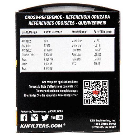 K&N Oil Filter KNHP-2007