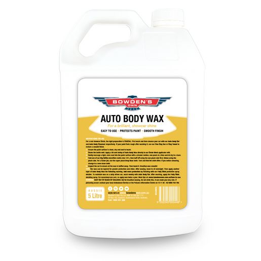 Bowden's Own Carnauba Body Wax Non-Abrasive Protection 5L