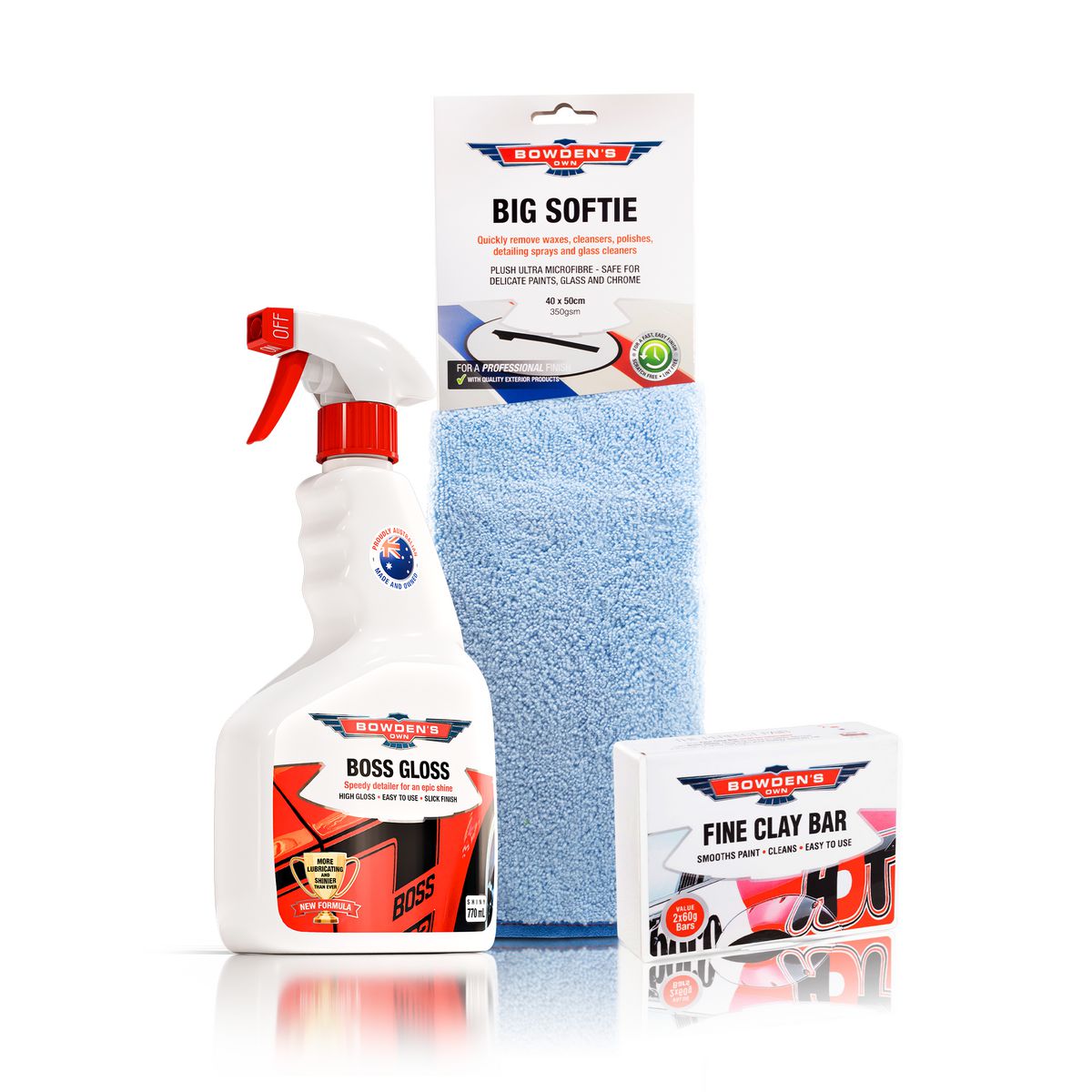 Bowden's Own Clay Bar Smooth& Clean Paint Pack 3pc
