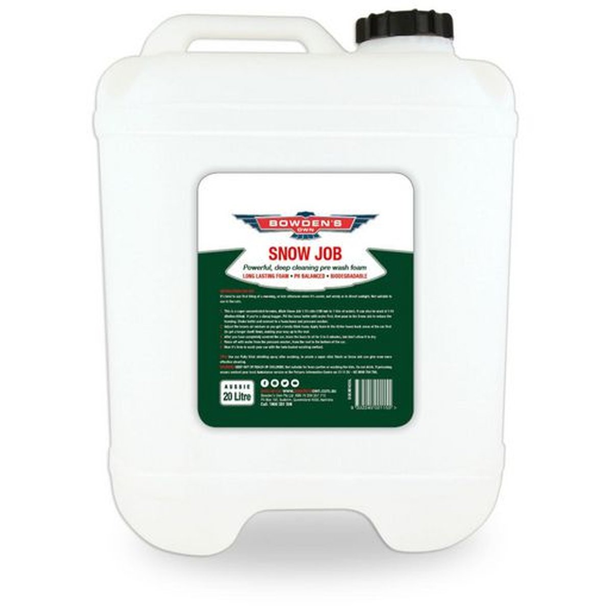 Bowden's Own Snow Job Pre-Wash Snow Foam 20L