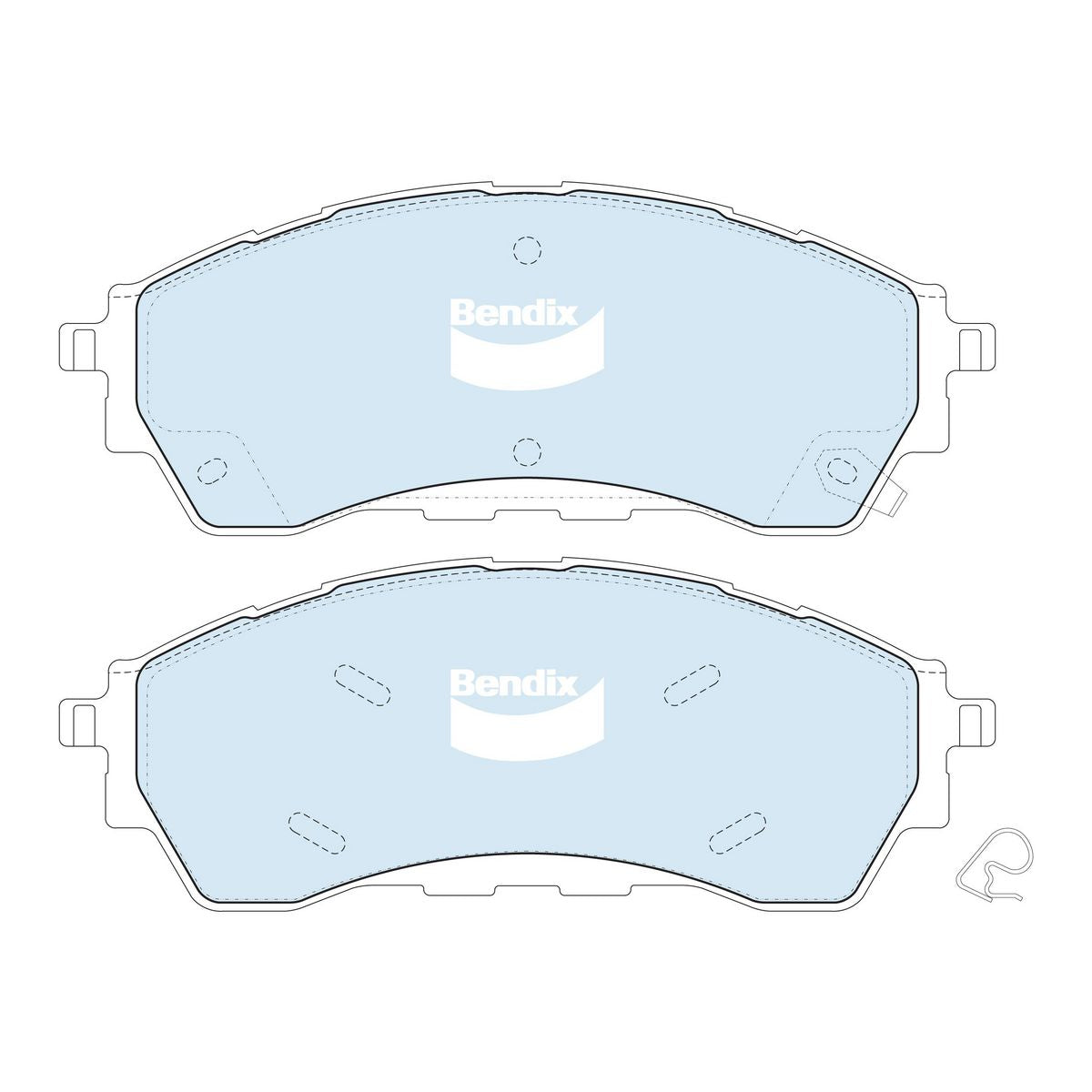 Bendix 4x4 Brake Pad Set Front DB2379 -4WD