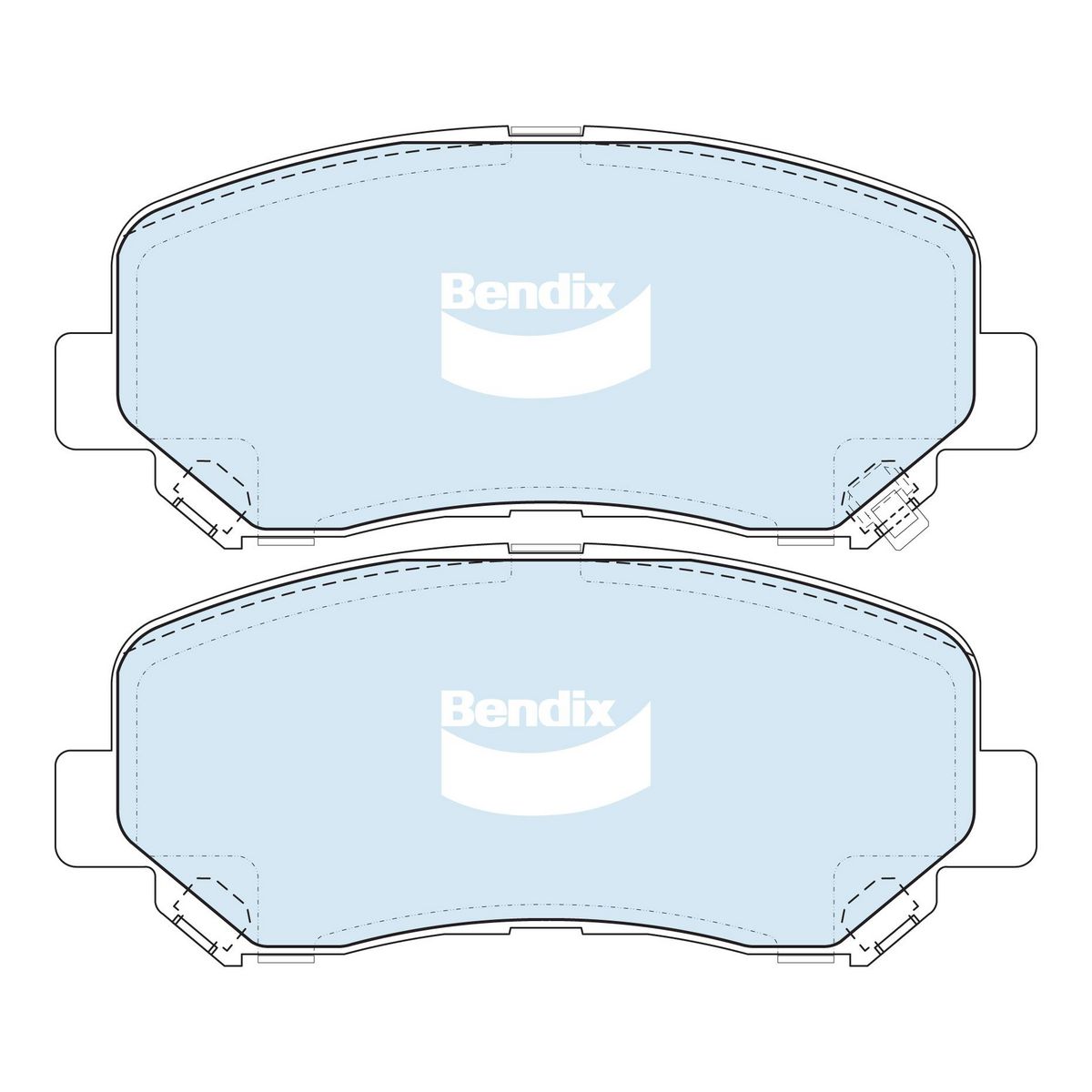 Bendix 4x4 Brake Pad Set Front DB2226 -4WD