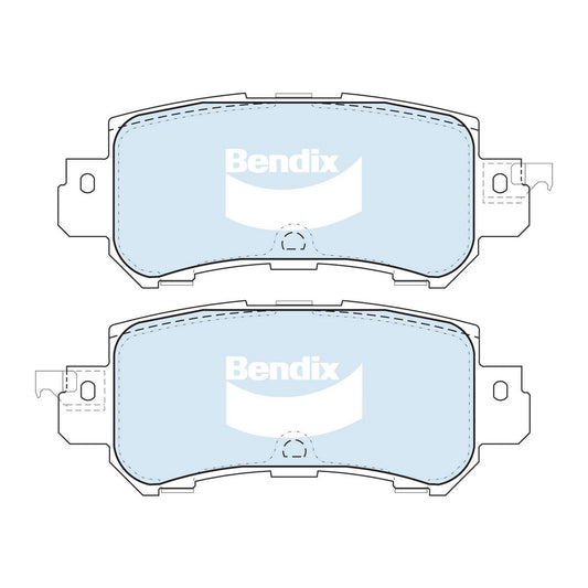 Bendix 4x4 Brake Pad Set Rear DB2227 -4WD