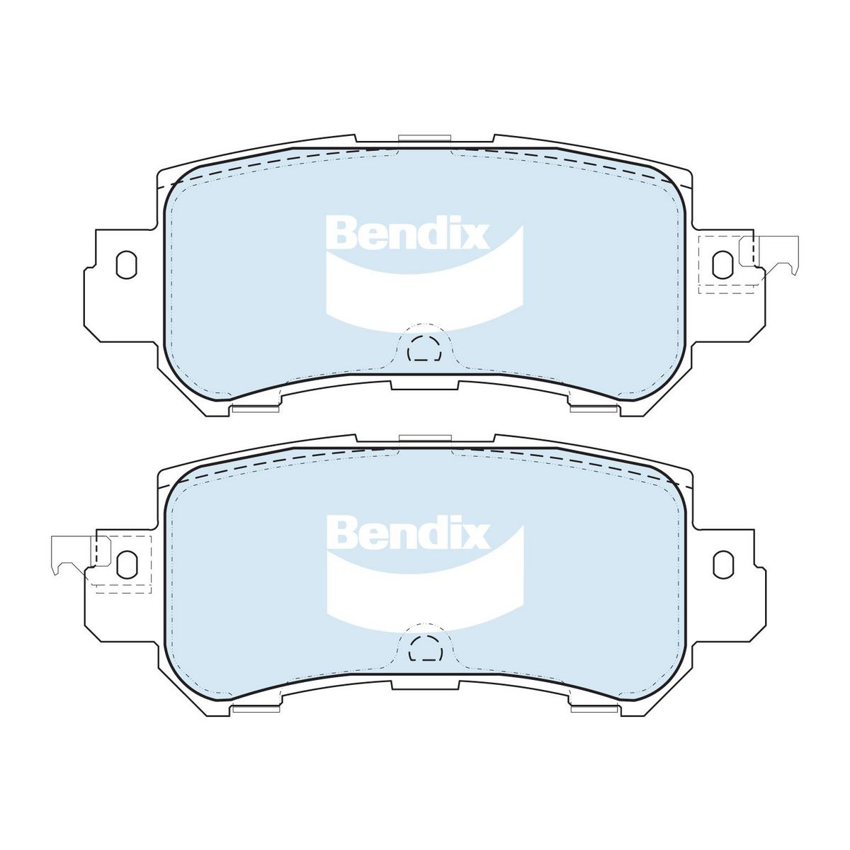 Bendix 4x4 Brake Pad Set Rear DB2227 -4WD