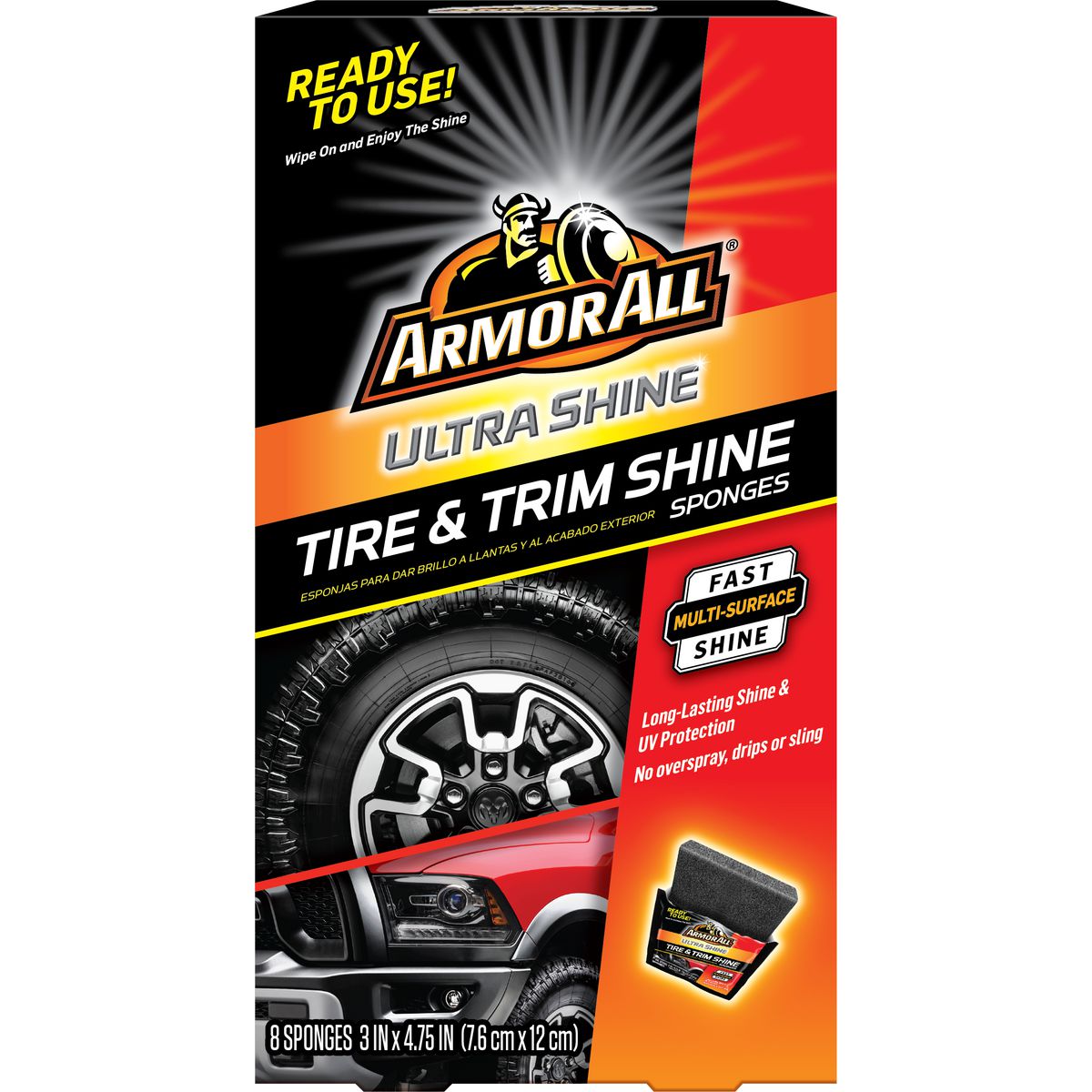 Armor All Tyre & Trim Shine Sponges 8pk