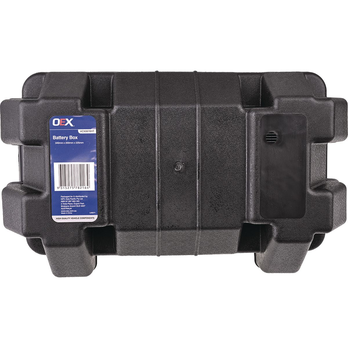 OEX Battery Box Plastic L:350 X W:200 X H:225(mm) ACX0676HT