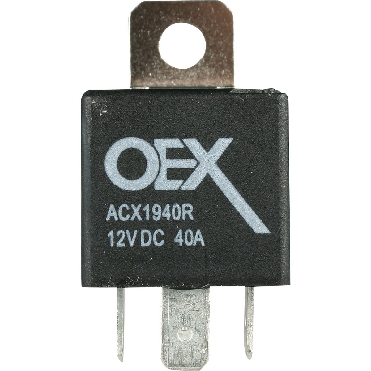 OEX Mini Relay 12V Normally Open 40A - Resistor Protected, Sealed ACX1940RBL