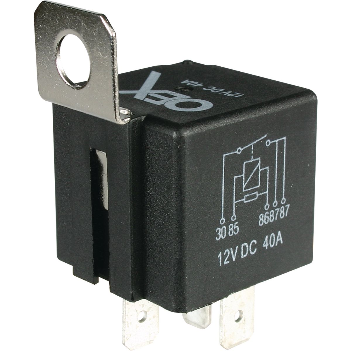 OEX Mini Relay 12V Normally Open 40A - Resistor Protected, Sealed ACX1940RBL