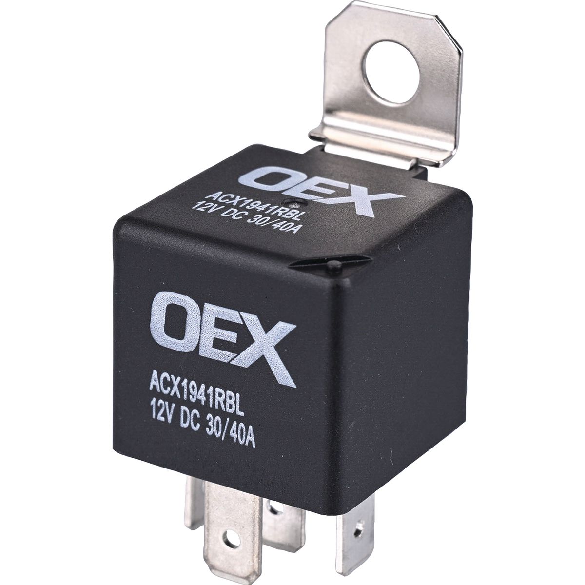 OEX Mini Relay 12V Change Over 30/40A - Resistor Protected, Sealed ACX1941RBL
