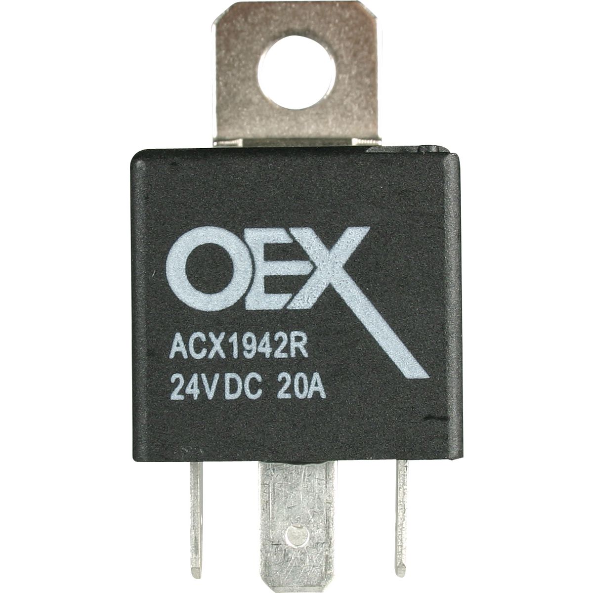 OEX Mini Relay 24V Normally Open 20A - Resistor Protected, Sealed ACX1942RBL