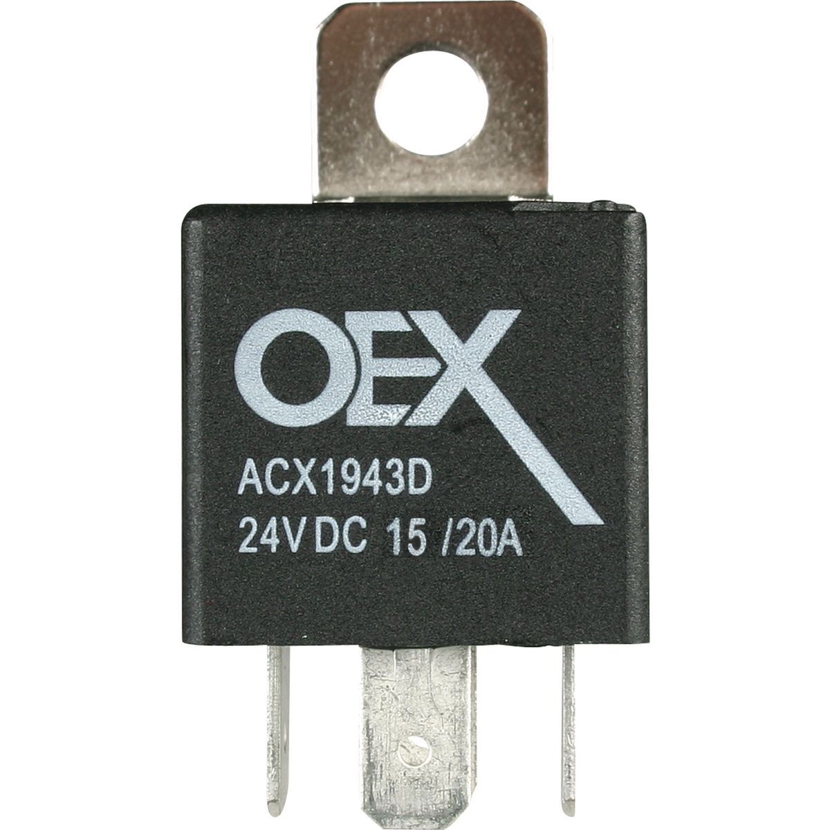 OEX Mini Relay 24V Change Over 15/20A - Diode Protected, Sealed ACX1943DBL
