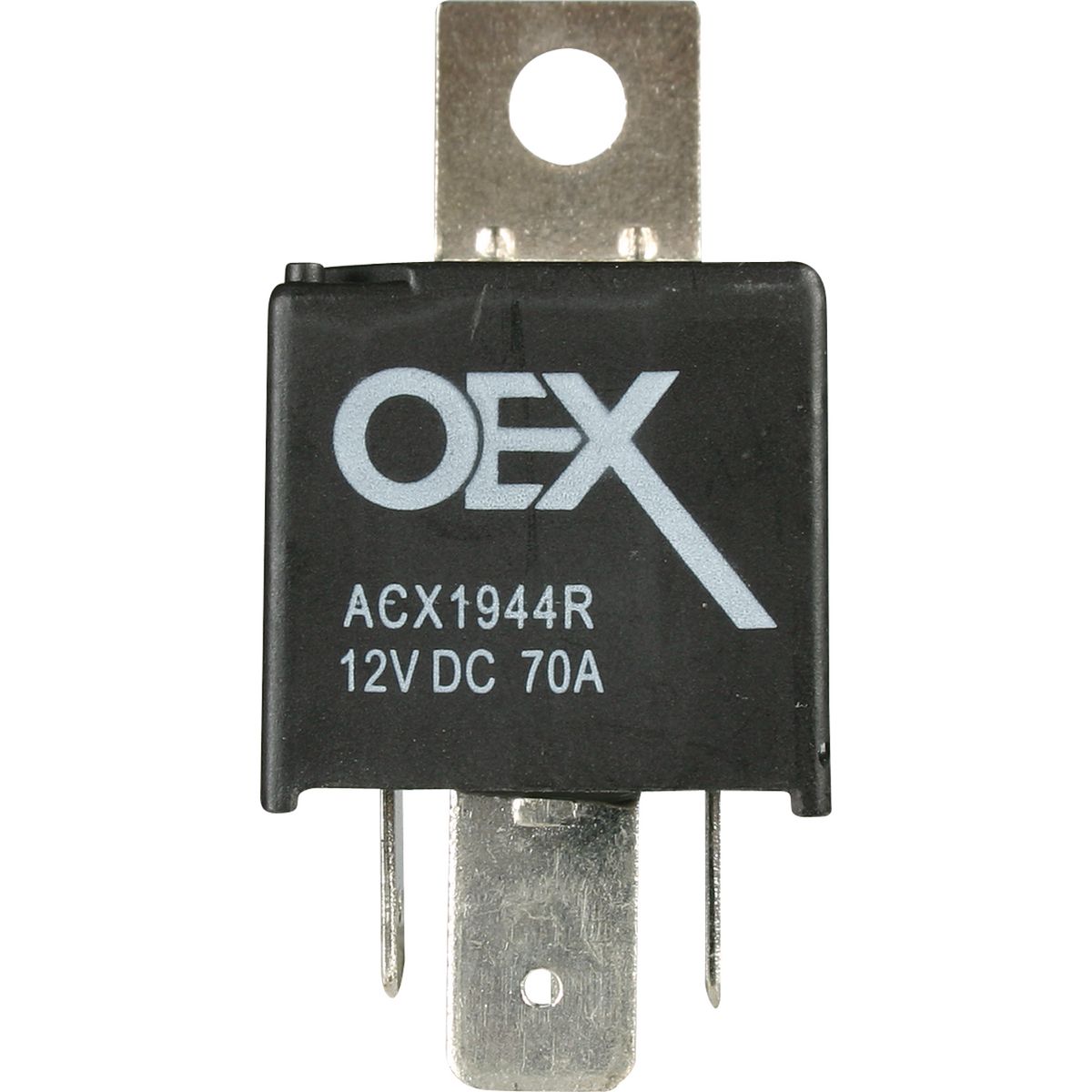 OEX Mini Relay 12V Normally Open 70A - Resistor Protected, SeaLED ACX1944RBL