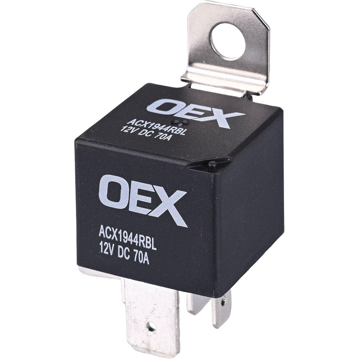 OEX Mini Relay 12V Normally Open 70A - Resistor Protected, Sealed ACX1944RBL