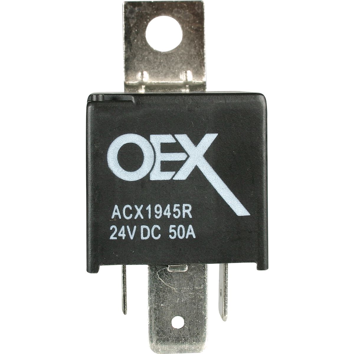 OEX Mini Relay 24V Normally Open 50A - Resistor Protected, Sealed ACX1945RBL