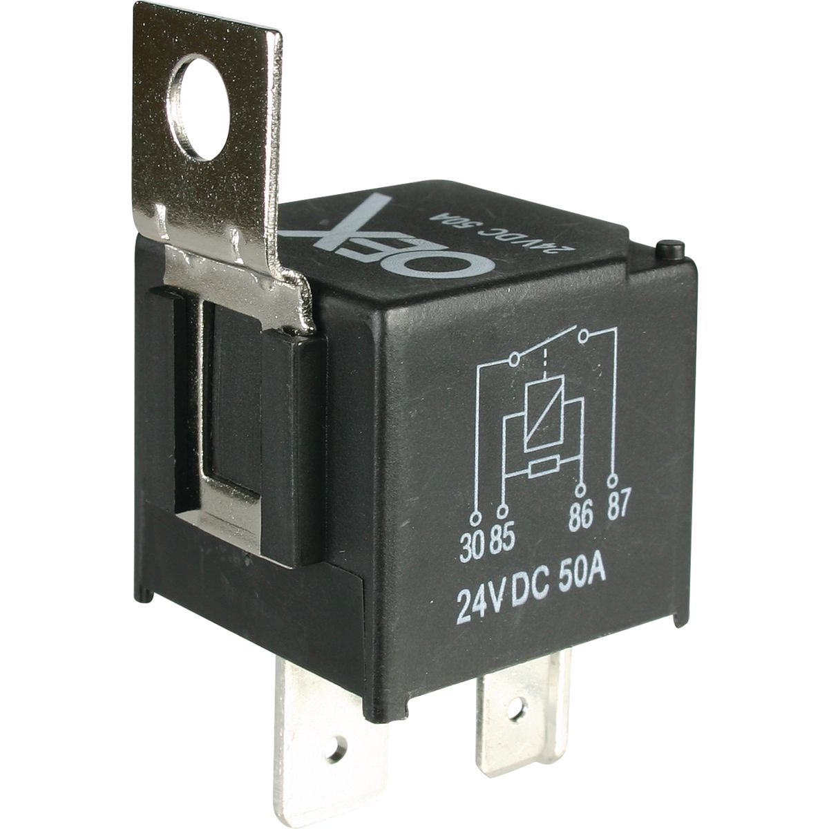 OEX Mini Relay 24V Normally Open 50A - Resistor Protected, Sealed ACX1945RBL