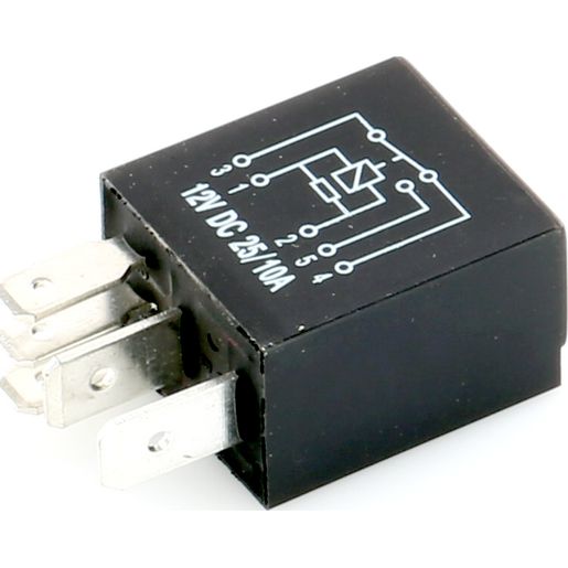 OEX Micro Relay 12V Change Over 25/10A - Resistor Protected, Sealed ACX1981BL