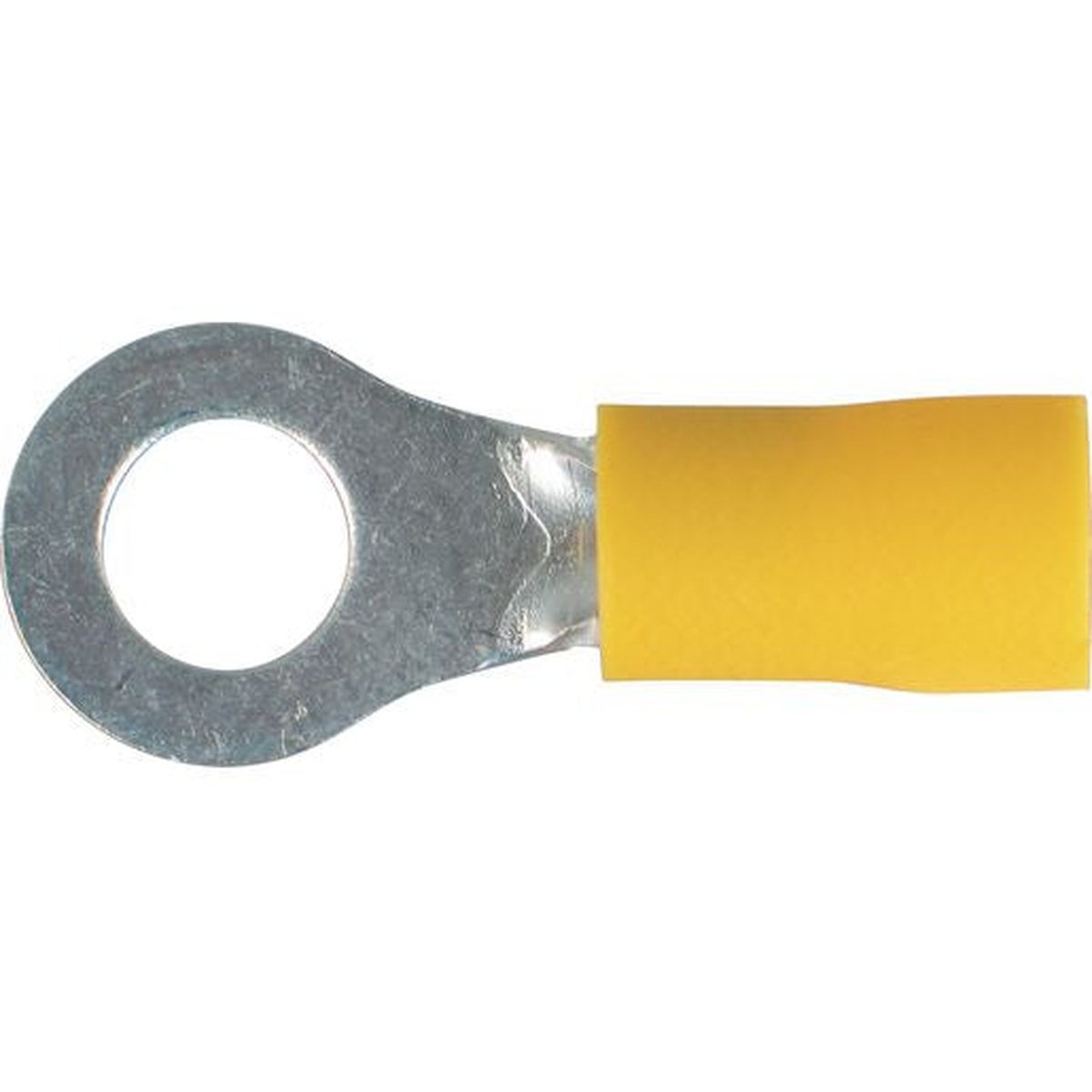 OEX Crimp Terminal Ring Yellow 6.3mm Vinyl (50 Pack) ACX3060