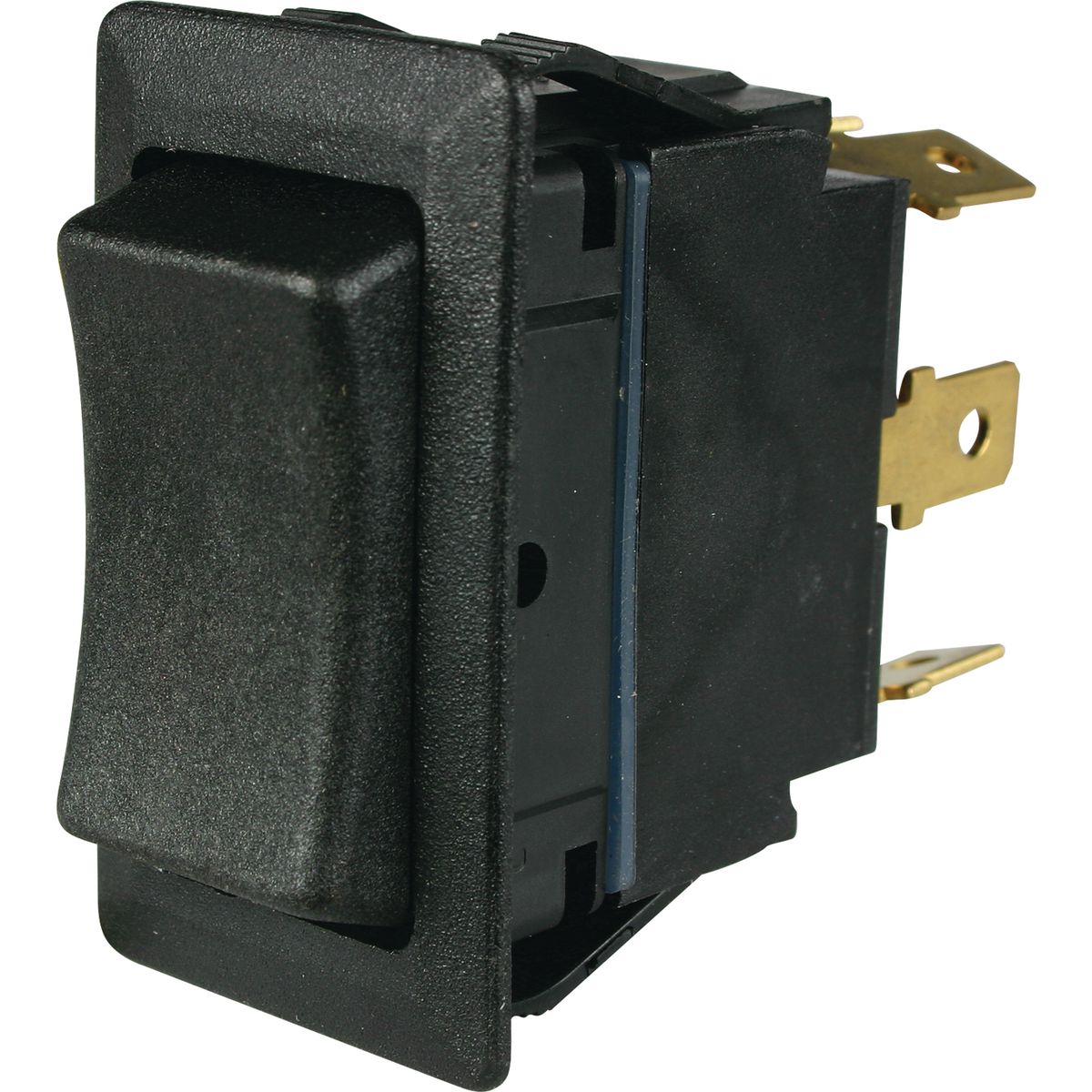 Cole Hersee Rocker Switch MOM On/Off/MOM On DPDT Rated 25A 12V (Pack of 1) 58027-11BL