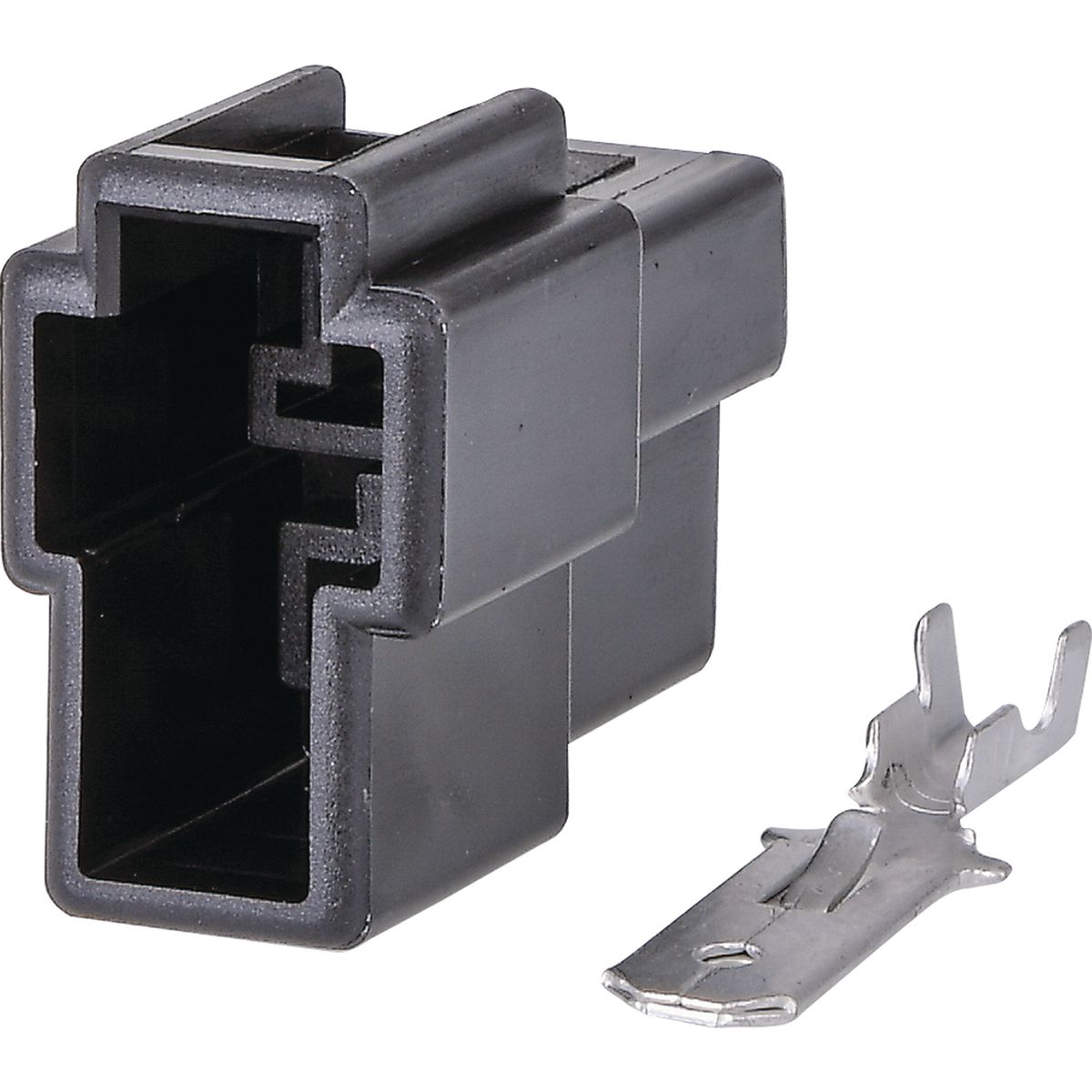 OEX Qc Connector Male Black 2 Pole - 10 Pce ACX2681BK