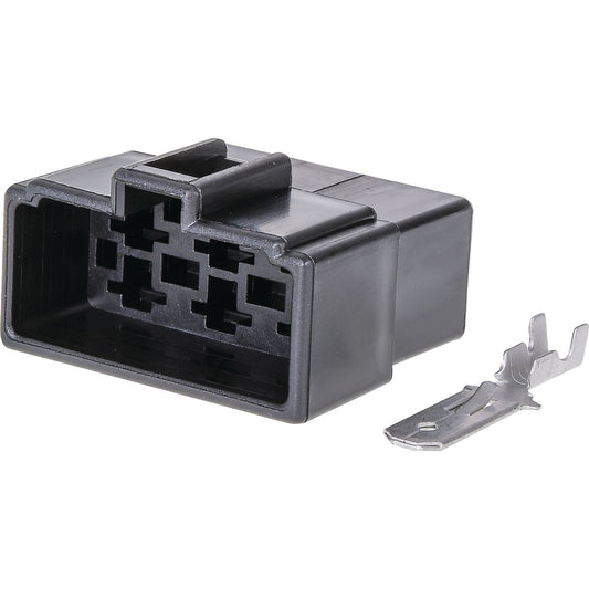 OEX Qc Connector Male Black 6 Pole - 10 Pce ACX2684BK