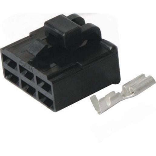 OEX Qc Connector Female Black 6 Pole - 10 Pce ACX2690BK