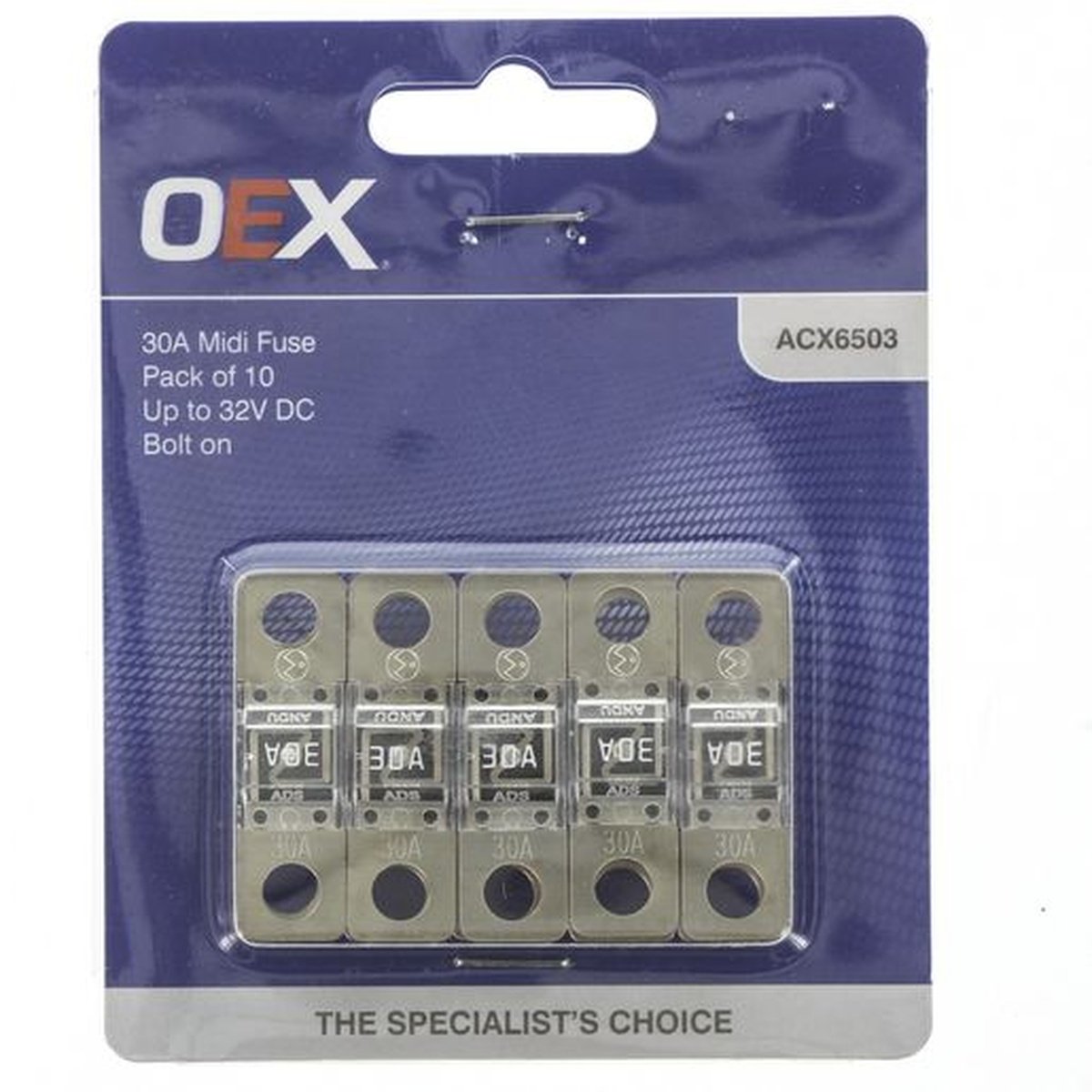OEX 30A MIDI Fuse (10 Pack) ACX6503