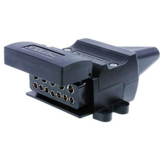 Thunder Flat Trailer Plug Socket 12 Pin Plastic