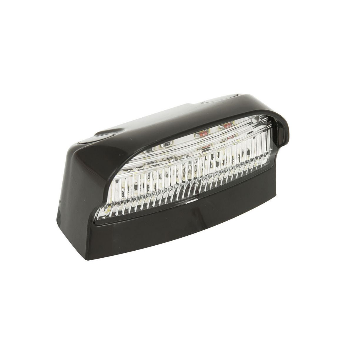 LED Autolamps Licence Plate Lamp with Black Housing 70x42x40mm 12-24V 41BLMB