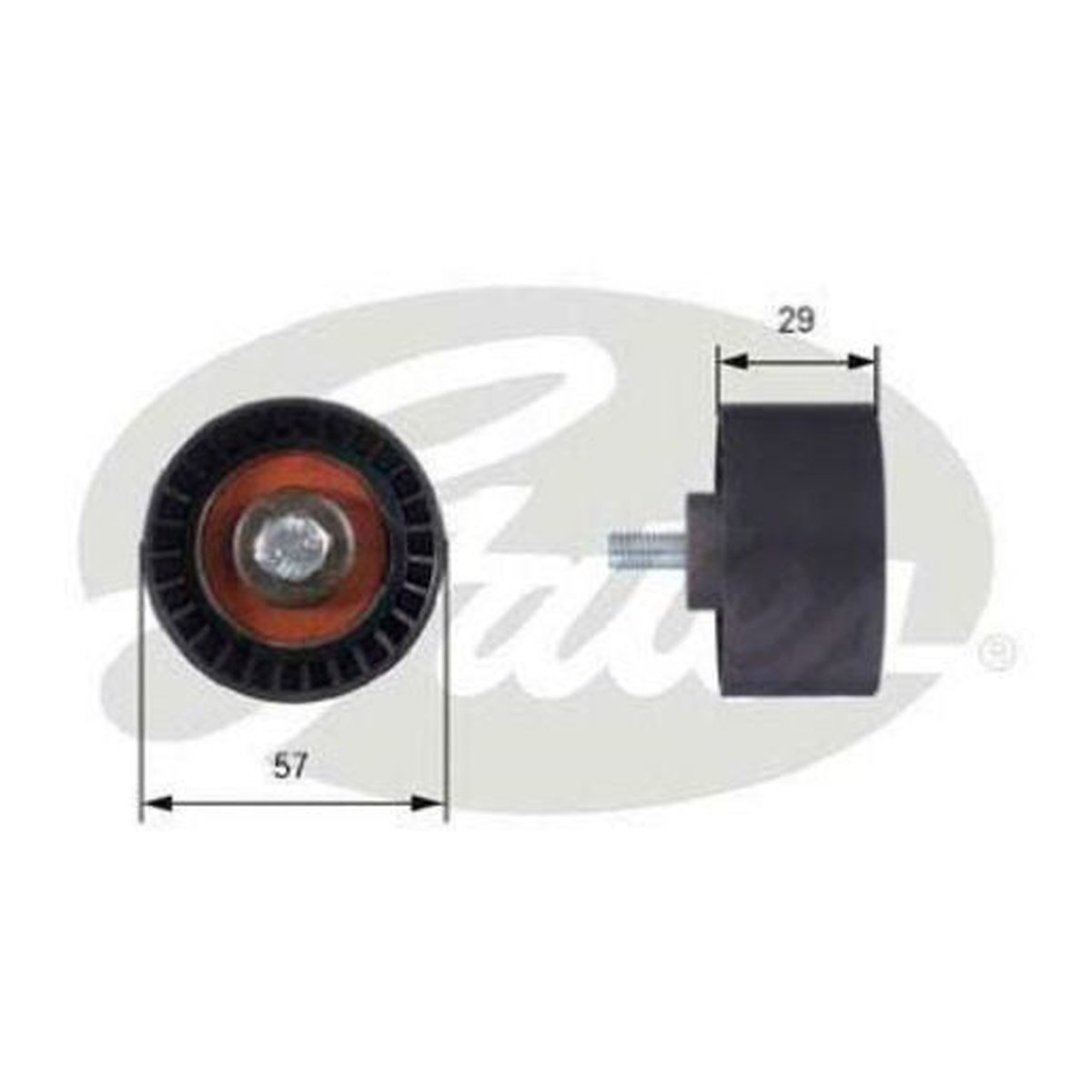 Gates SBDS Idler Pulley T42060