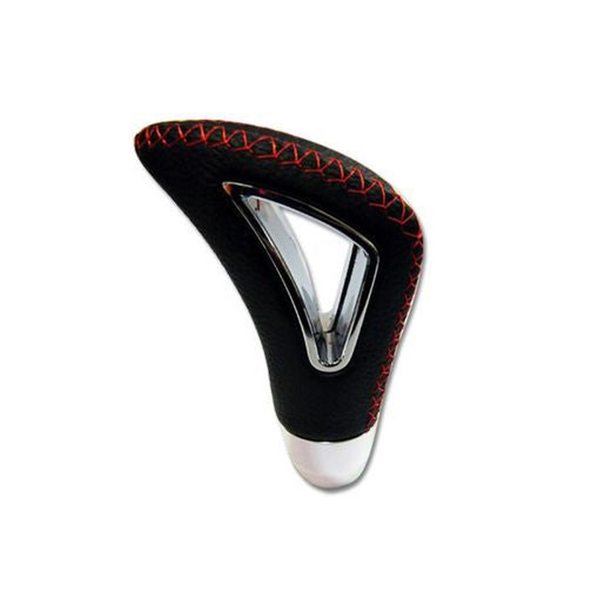 Autotecnica New Gen Gear Knob Black Leather W/Red Stitching GK-A40R