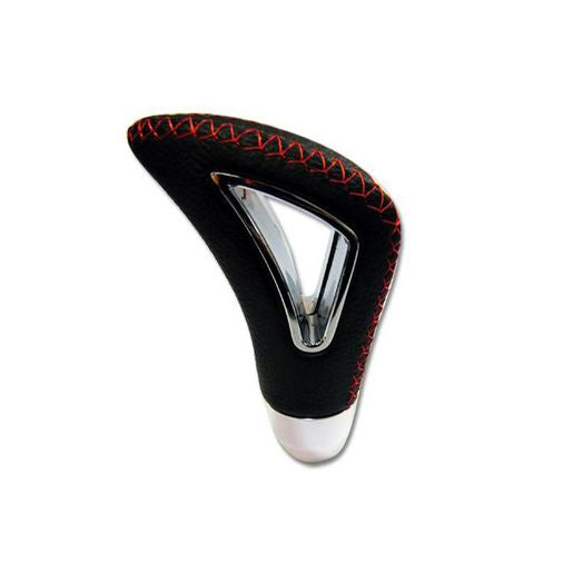 Autotecnica New Gen Gear Knob Black Leather W/Red Stitching GK-A40R