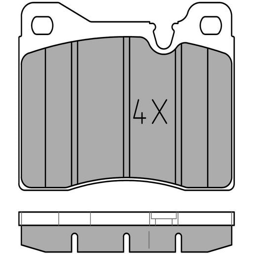MEYLE Original Brake Pad Set Front 025 204 3715