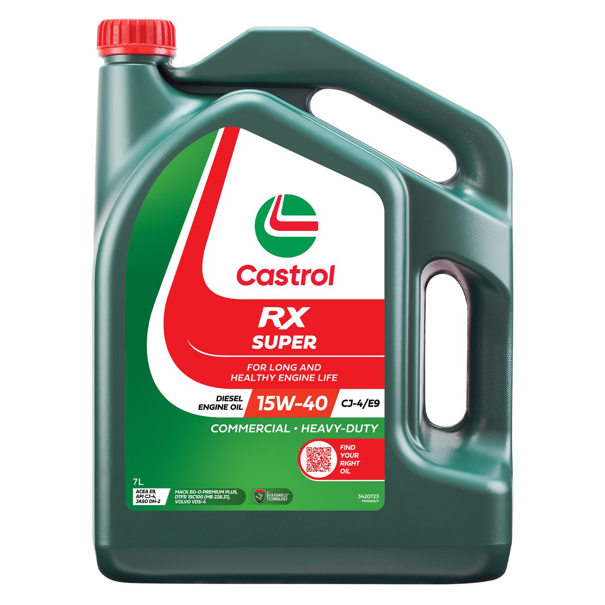 Castrol RX 15W-40 Super CJ-4/E9 Engine Oil 7L 3420723