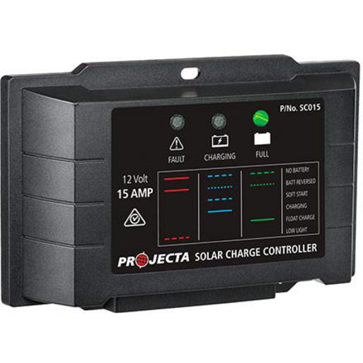 PROJECTA 15A 12V Solar Charge Controller 4 Stage Auto SC015