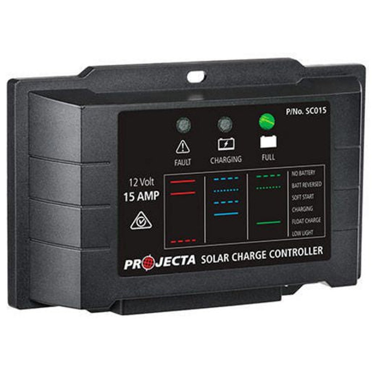 PROJECTA 15A 12V Solar Charge Controller 4 Stage Auto SC015