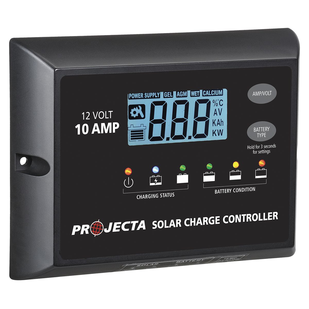 PROJECTA 10A 12V Solar Charge Controller 4 Stage Auto SC110