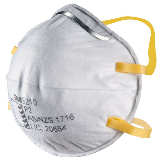 3M Cupped Particulate Disposable Respirator 8210 P2 White (Pk of 20) WX700900011