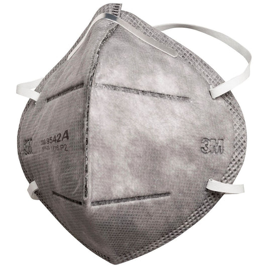 3M 9542A P2 Flat Fold Particulate Nuisance Vapours & Odours Disposable Respirator - 25 Pack XH003821101