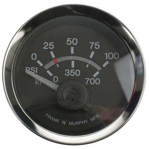 Murphy Pressure Gauge Electric 12V (0 - 100 PSI) 09EGS21P100