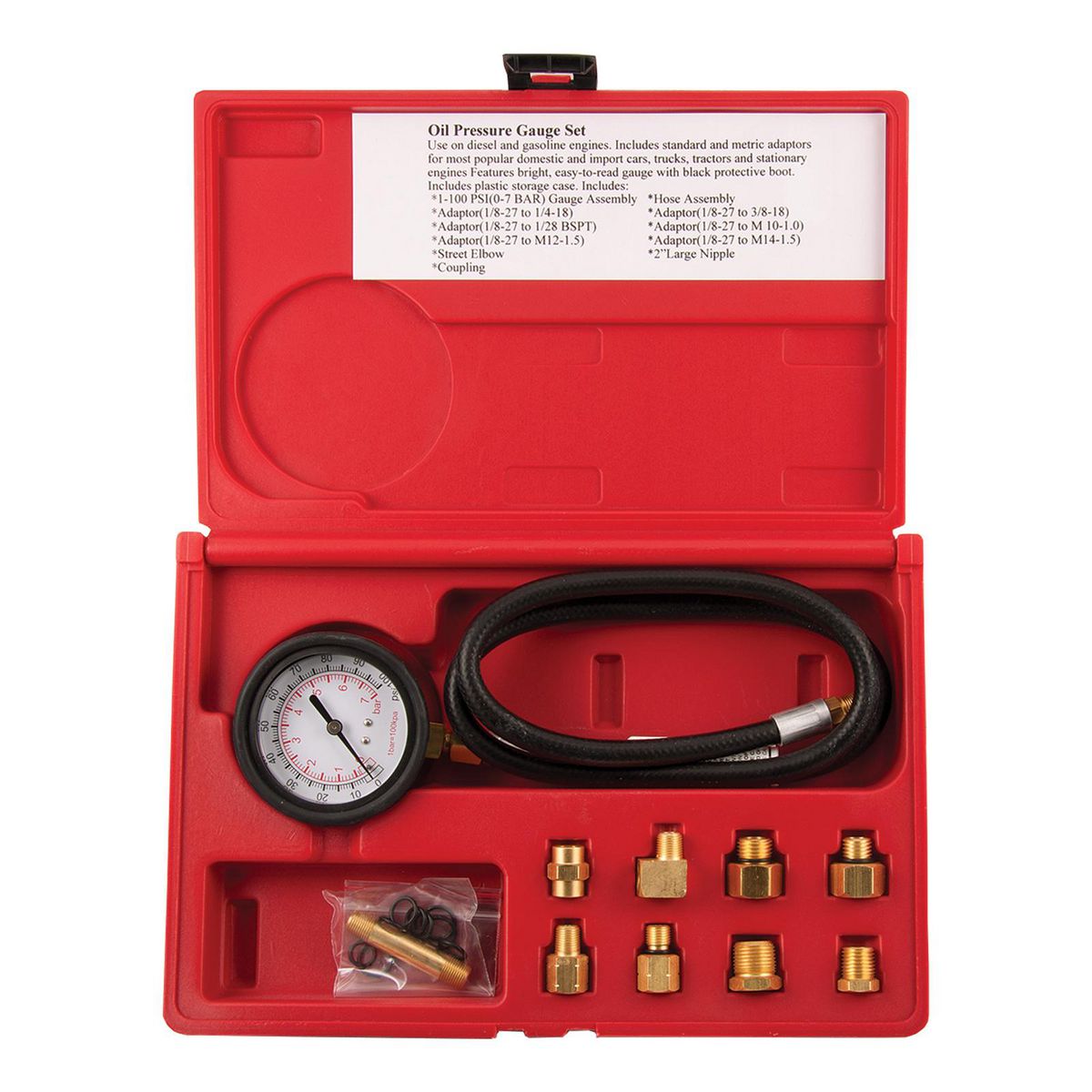 Endeavour Engine Oil Pressure Tester 0-100 PSI ET1043